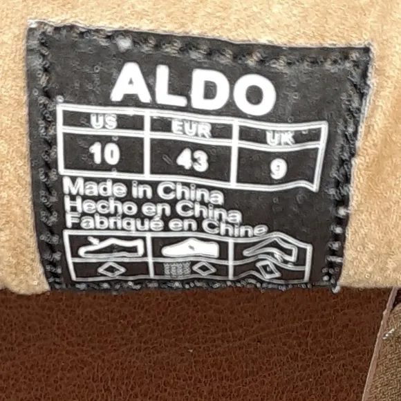 Aldo Laird Chukka Ankle Boots - Brown Leather - Men's Size 10 (EU 43 UK 9)