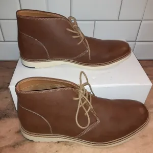 Aldo Laird Chukka Ankle Boots - Brown Leather - Men's Size 10 (EU 43 UK 9)