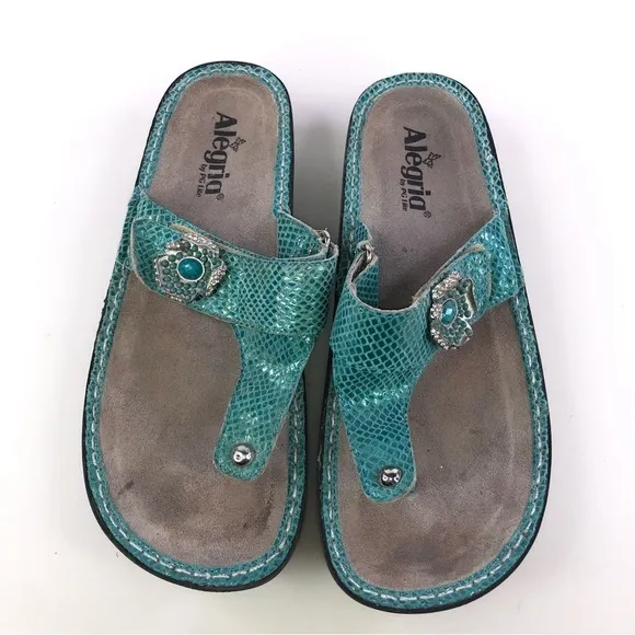 Alegria PG Lite CAR-727 Slip On Leather Sandals Women's EU 40 Size 10