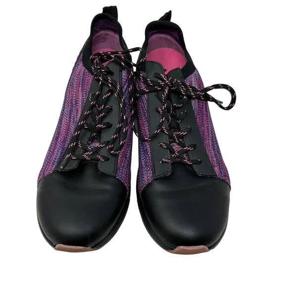 Alegria Qest Sneaker Womens 40 US 9.5-10 Black Pink Purple Knit