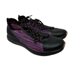 Alegria Qest Sneaker Womens 40 US 9.5-10 Black Pink Purple Knit