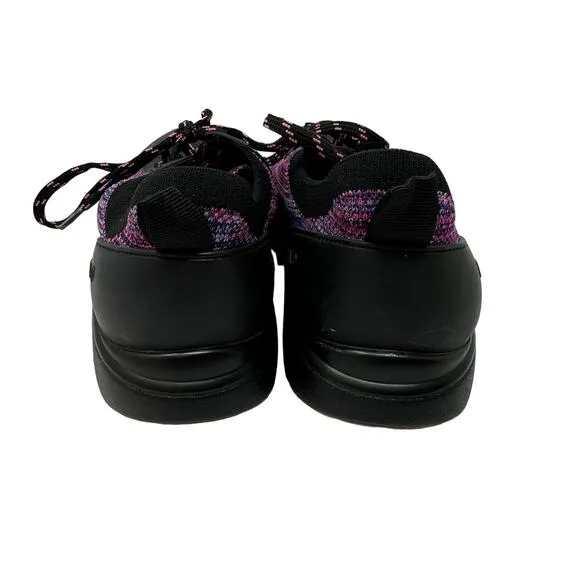 Alegria Qest Sneaker Womens 40 US 9.5-10 Black Pink Purple Knit