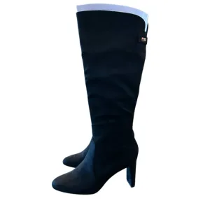 Alfani Adelayde Knee High Thin Block Heel Dress Boots Black Size 8.5