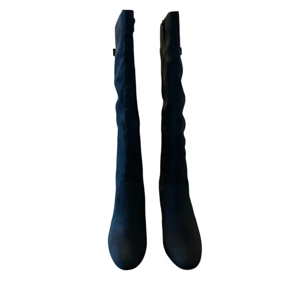 Alfani Adelayde Knee High Thin Block Heel Dress Boots Black Size 8.5