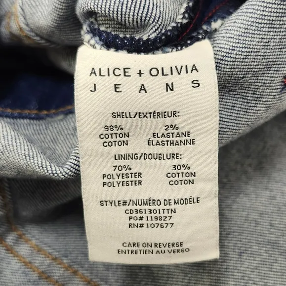 Alice   Olivia amazing denim dress size 0