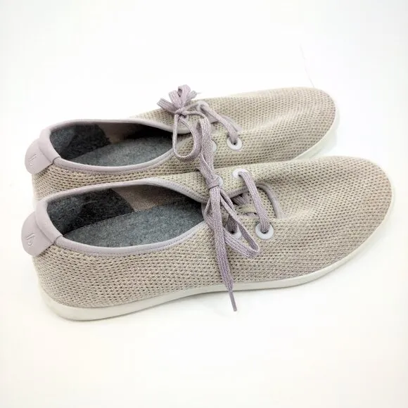 Allbirds Men Tree Skippers Size 14 Light Grey Purple Breathable Washable Comfort