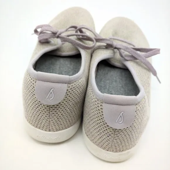 Allbirds Men Tree Skippers Size 14 Light Grey Purple Breathable Washable Comfort