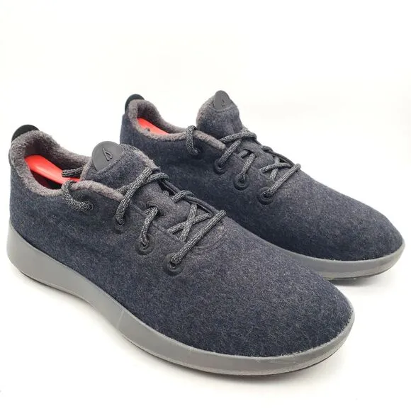 ALLBIRDS Mizzle Wool Runner Mens Size 11 Running Shoes 05619 NV1 Gray Sneakes