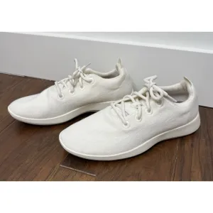 Allbirds Sneakers Mens 11 Wool Runner Cream Lace Up Shoes Lightweight Comfort
