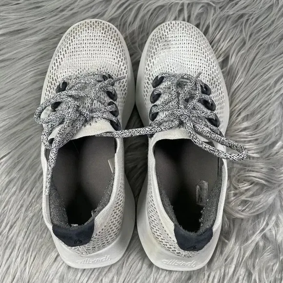 Allbirds Tree Dasher Mens Size 8 Shoes White Gray Running Athletic Sneakers