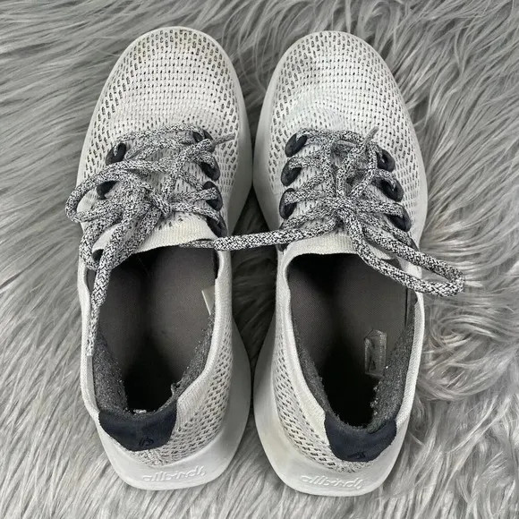 Allbirds Tree Dasher Mens Size 8 Shoes White Gray Running Athletic Sneakers