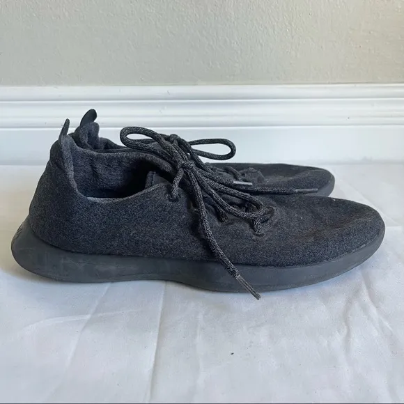 Allbirds Woolrunners Sneakers Running Shoes Lace Up Charcoal Gray Men Size 10