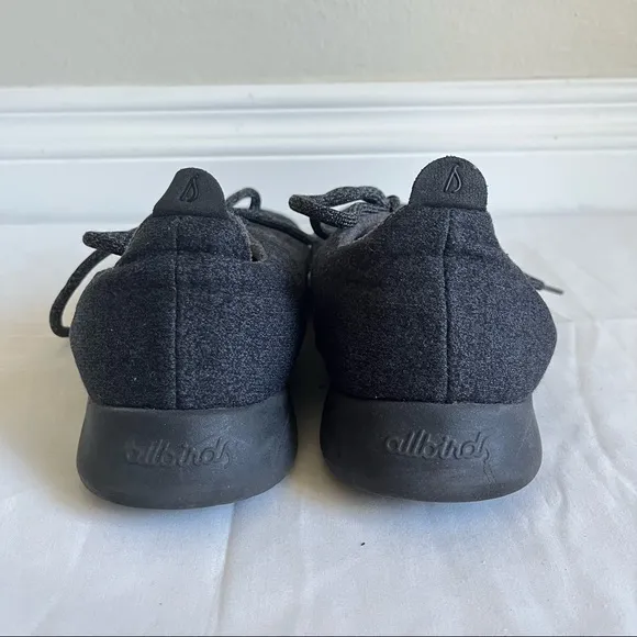 Allbirds Woolrunners Sneakers Running Shoes Lace Up Charcoal Gray Men Size 10