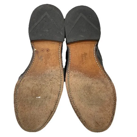 Allen Edmonds Shoes Cody Black Leather Loafer Tassels Weaved Mens Size 9 D‎