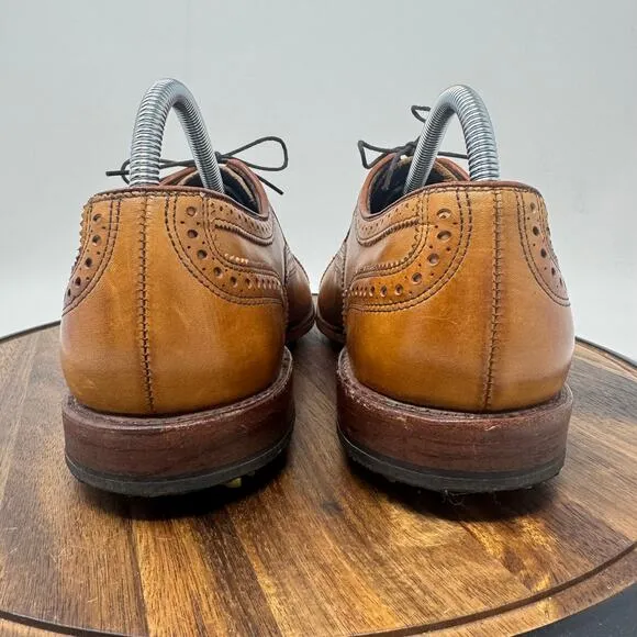 Allen Edmunds Honors Collection Strand Light Brown Golf Shoes Men's Size 9