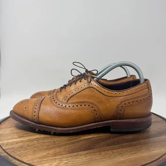 Allen Edmunds Honors Collection Strand Light Brown Golf Shoes Men's Size 9