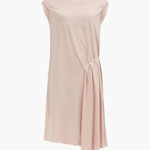 💕ALLSAINTS💕 Duma Dress Pleated Asymmetric Pink