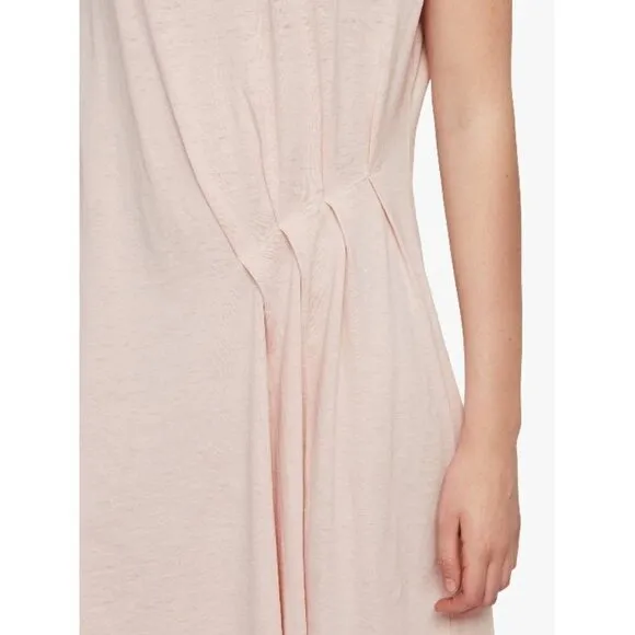 💕ALLSAINTS💕 Duma Dress Pleated Asymmetric Pink