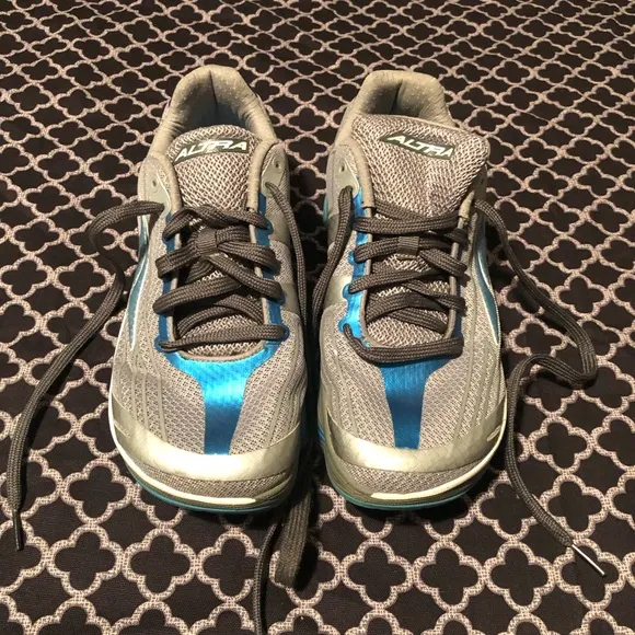 ALTRA Running Shoes Womens Size US 9 Zero Drop Blue Silver A2345-1-090