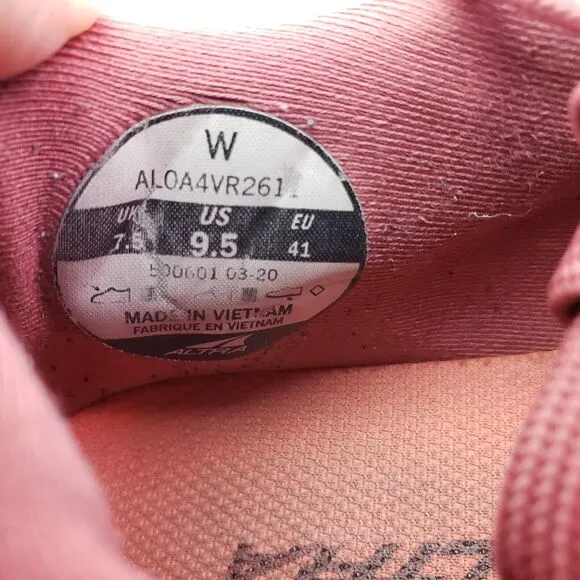 Altra Torin 4.5 Womens Size 9.5 Pink Athletic Low Running Sneaker Shoes AL0A4V26