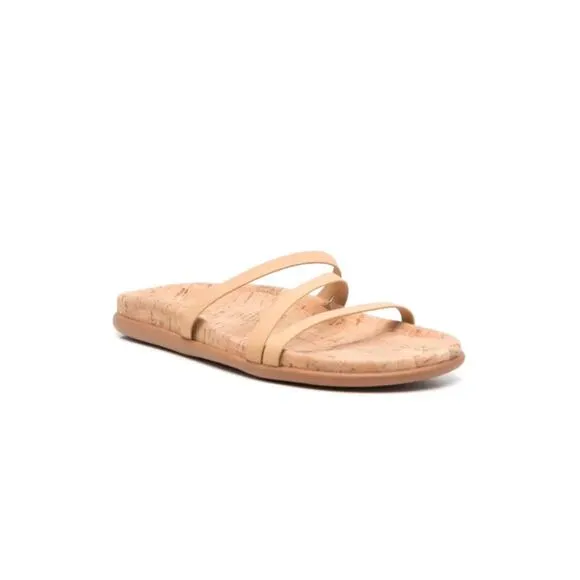 Ancient Greek Sandals Aspasia Slip On Slides in Natural 40