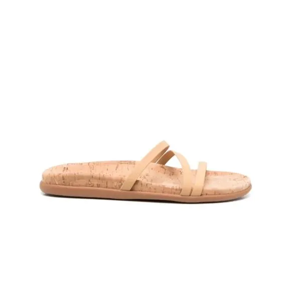 Ancient Greek Sandals Aspasia Slip On Slides in Natural 40