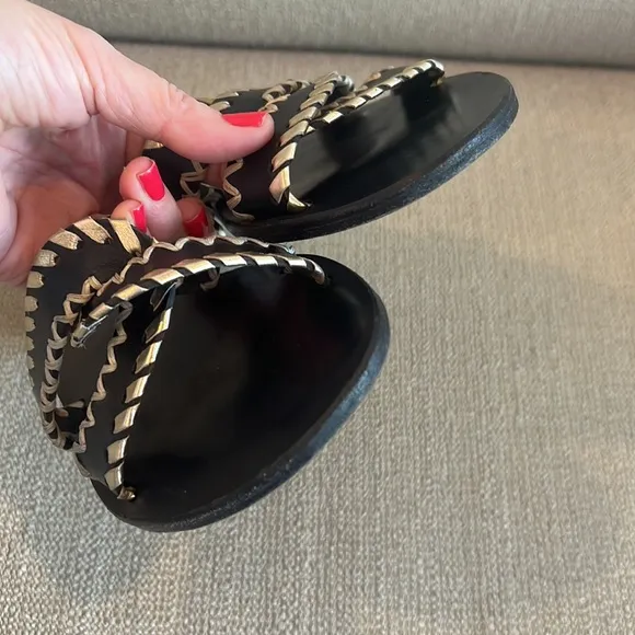Ancient Greek Sandals Whipstitch Desmos Slide Sandal
