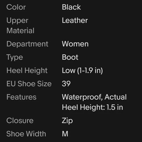 Andre Assous Womens 9 Waterproof Tall Leather Back Gore Heeled Boots H20