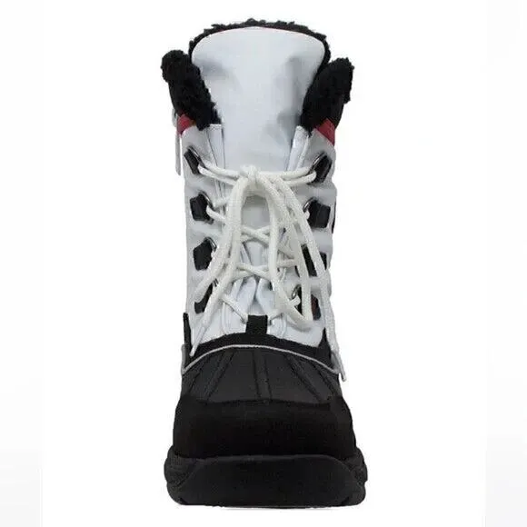 Ankle Winter Boots Weatherproof Womens Boots Lauren Black &amp; White Size US 6 M