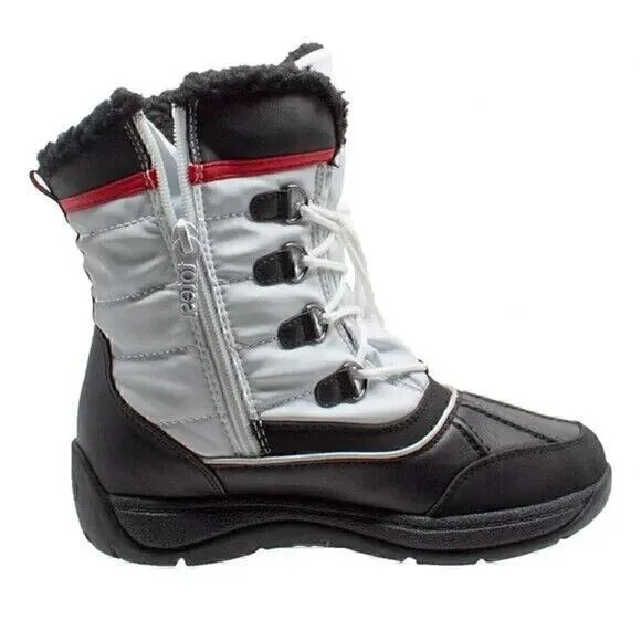 Ankle Winter Boots Weatherproof Womens Boots Lauren Black &amp; White Size US 6 M