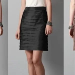 🖤✨Ann Taylor Black Silk Tiered Skirt 🖤 0 ✨