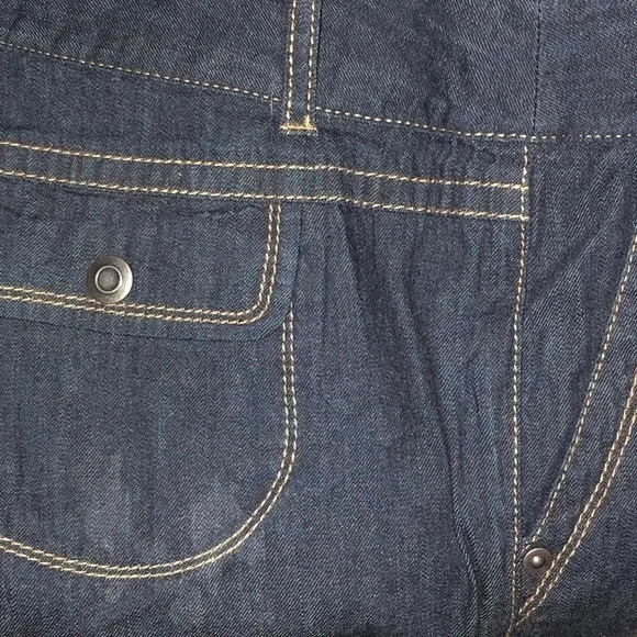 ANN TAYLOR size 10 blue high waist wide leg jeans trouser style