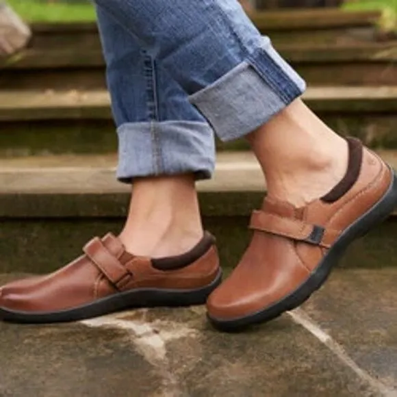 Anodyne No. 51 Classic Dress Shoes Size 7.5 Espresso Brown Comfort