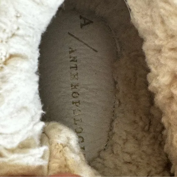 Anthropologie Alexis Sherpa-Lined Hiker Boots size 38