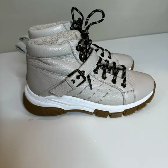 Anthropologie Alexis Sherpa-Lined Hiker Boots size 38