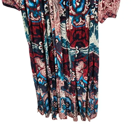 Anthropologie BHANUNI by JYOTI Dress Womens 0 Petite Multicolor Patterned Maxi