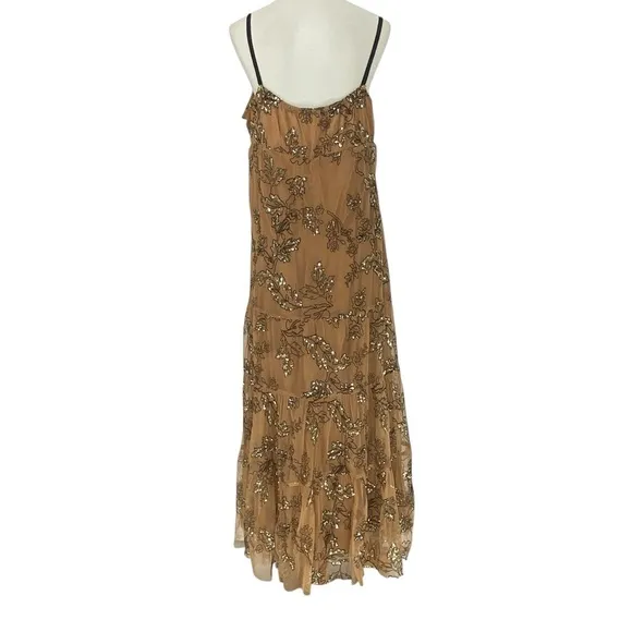 ANTHROPOLOGIE BLOGGERS FAVORITE  MAEVE SEQUINED TULLE MAXI DRESS