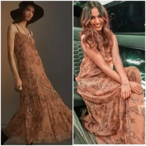 ANTHROPOLOGIE BLOGGERS FAVORITE  MAEVE SEQUINED TULLE MAXI DRESS