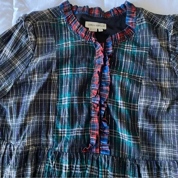 Anthropologie Dhruv Kapoor Ariana Ruffled Mini Dress