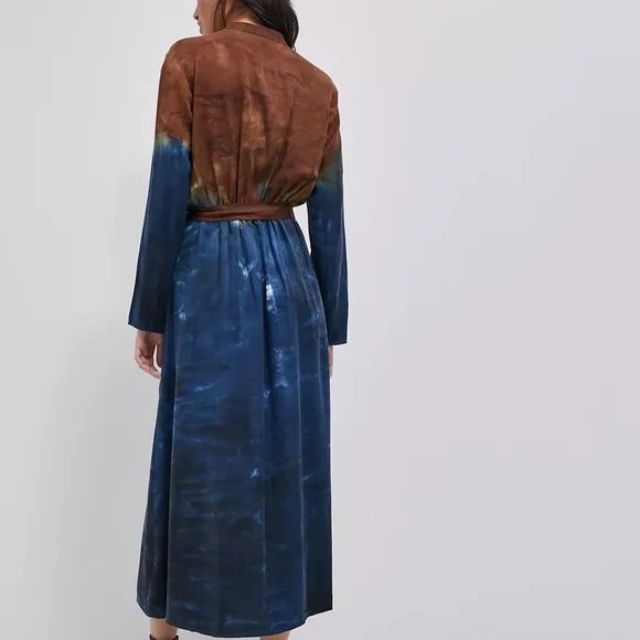 Anthropologie Perla Tie-Dye Maxi Dress