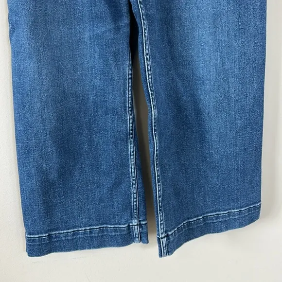Anthropologie Pilcro The Skipper Jean Wide Leg Jeans Blue Stretch Size 29