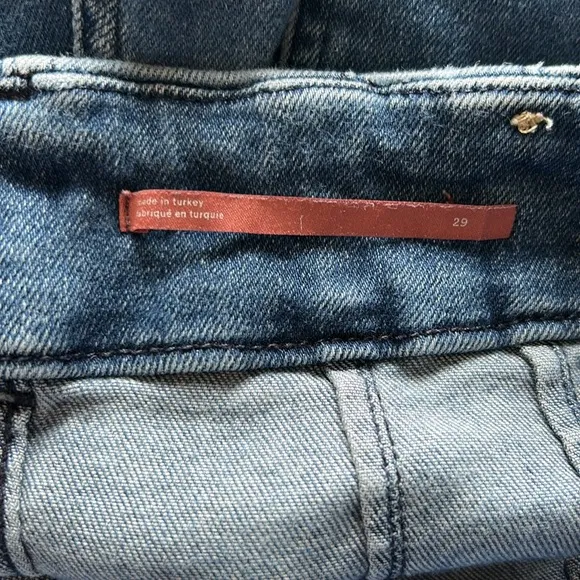Anthropologie Pilcro The Skipper Jean Wide Leg Jeans Blue Stretch Size 29