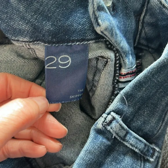 Anthropologie Pilcro The Skipper Jean Wide Leg Jeans Blue Stretch Size 29