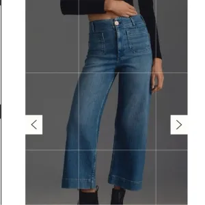 Anthropologie Pilcro The Skipper Jean Wide Leg Jeans Blue Stretch Size 29