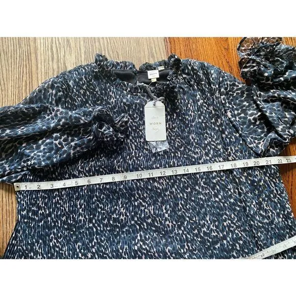Anthropologie - Seen worn kept Pleated Leopard Dress