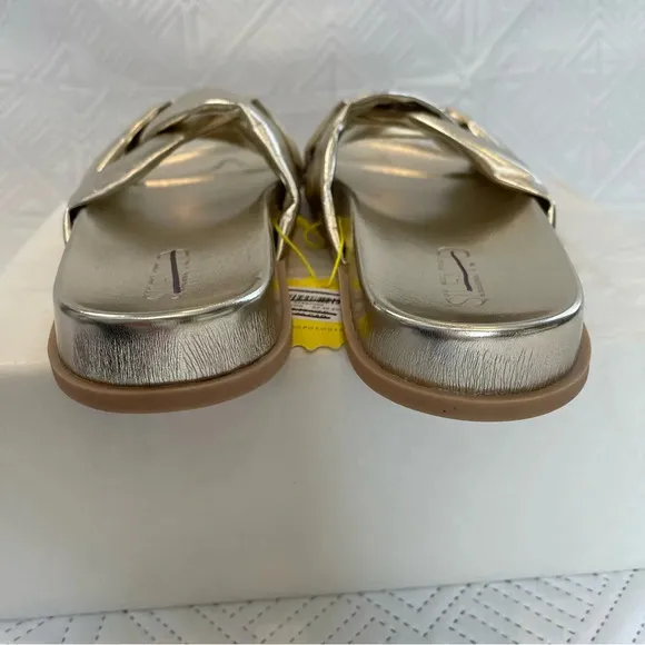 Anthropologie Silent D Helena Sandals Size 40 In Gold