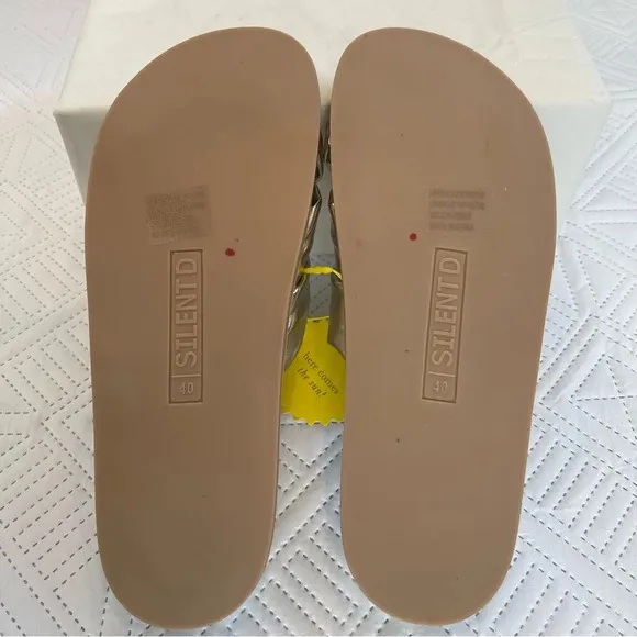 Anthropologie Silent D Helena Sandals Size 40 In Gold