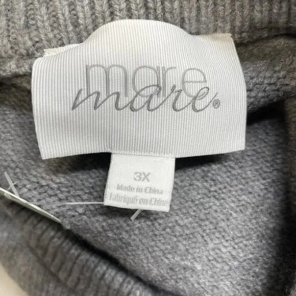 Anthropologie x Mare Mare Women's Sweater Dress Long Sleeve Knit Sequin Size 3X