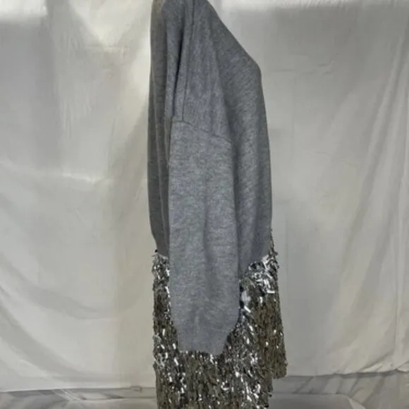 Anthropologie x Mare Mare Women's Sweater Dress Long Sleeve Knit Sequin Size 3X