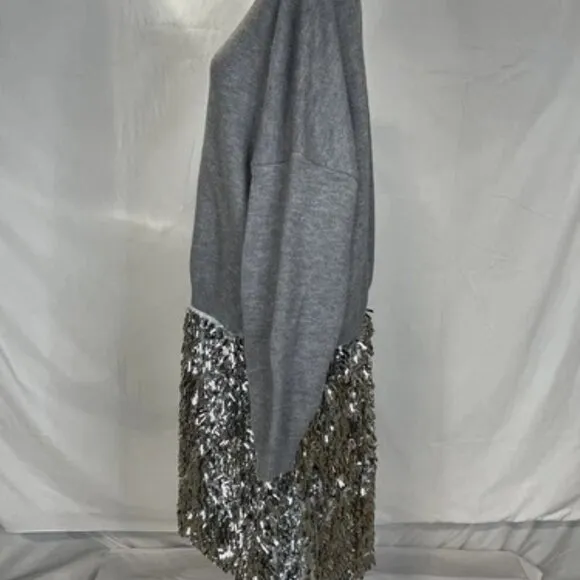 Anthropologie x Mare Mare Women's Sweater Dress Long Sleeve Knit Sequin Size 3X
